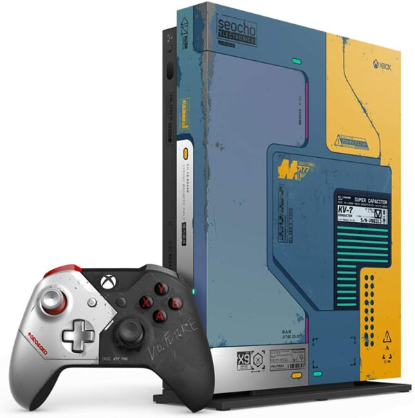 Pack Xbox One X Edition Limitée Cyberpunk 2077 deballe